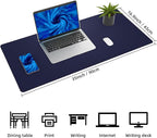 Leather Desk pad Protector, Large Desk mat - Image 2