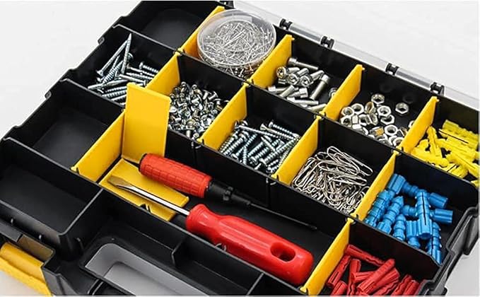 AIDY-PRO Hardware Organizer Box 34 Compartments Small Parts Organizer - Image 6