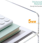 SANRUI Acrylic Stackable Letter Tray Clear Desk Paper Organizer 4-Tier Desk - Image 6