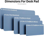 YSAGi Leather Desk Pad Protector, Office Desk Mat, Large Mouse Pad, Non-Slip PU - Image 4