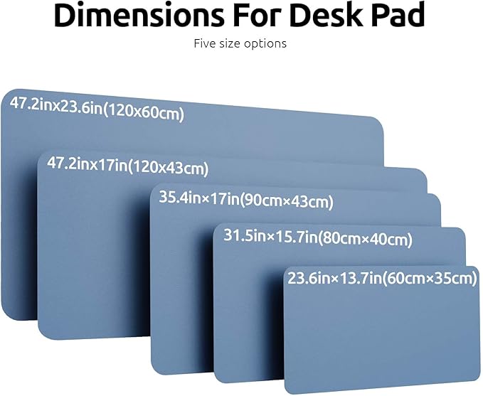 YSAGi Leather Desk Pad Protector, Office Desk Mat, Large Mouse Pad, Non-Slip PU - Image 4