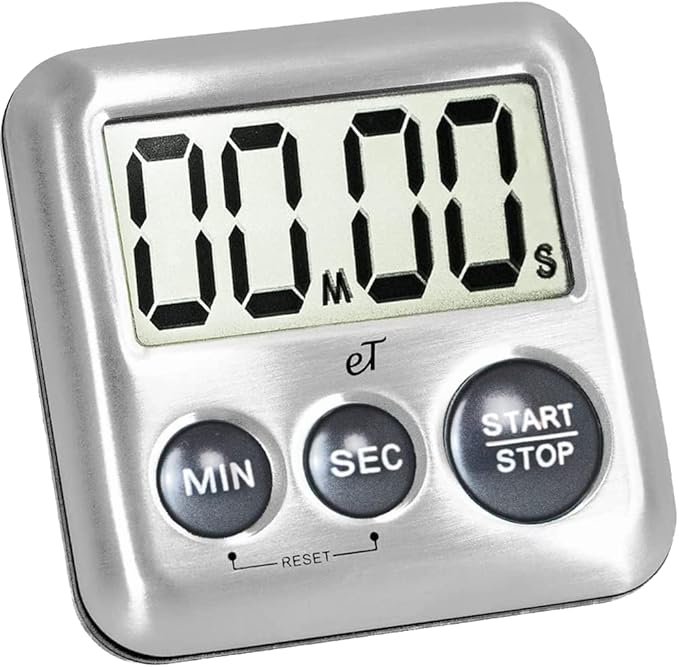 Elegant Digital Kitchen Timer Stainless Steel - Image 5
