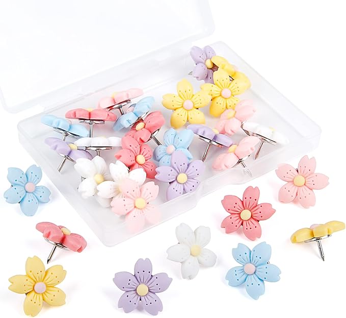 Decorative Push Pins, Feature Wall, Bulletin Board, Office or Home by wusuowea