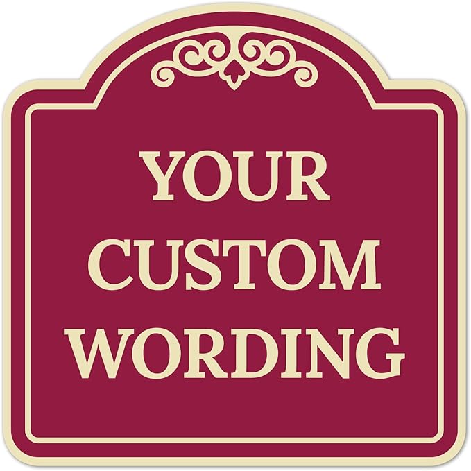 Custom Decorative Sign, Personalized Metal Sign by SigoSigns
