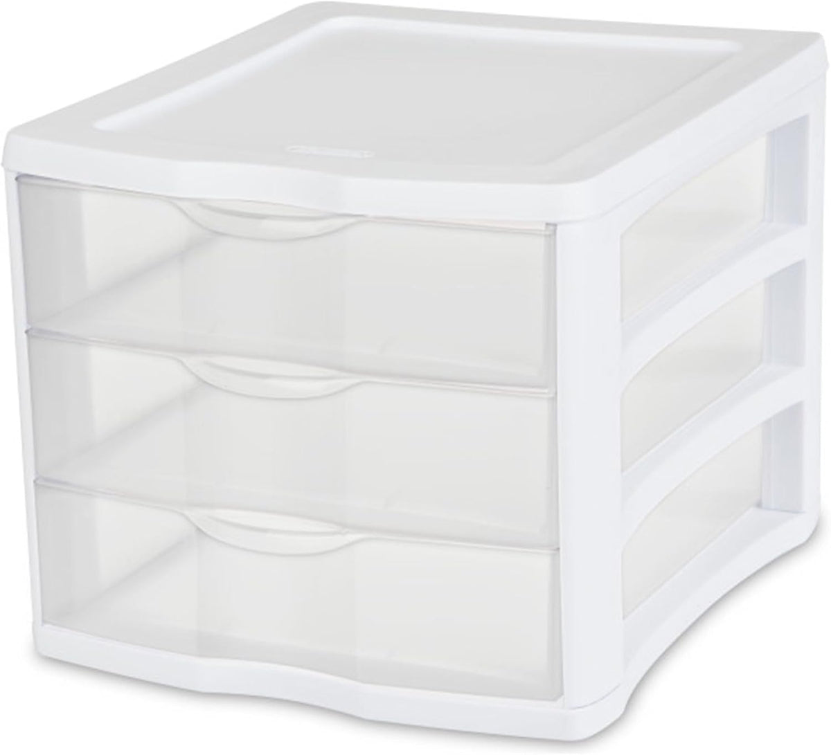 Sterilite Wide 3-Drawer Storage Unit for Bedroom and Dresser, 4-Pack