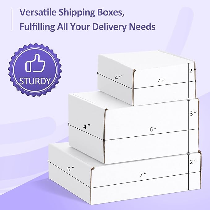 Eupako 30 Pack Small Shipping Boxes Assorted Sizes, Cardboard Boxes - Image 4