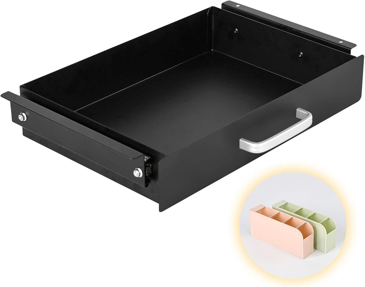 Gome Under Desk Pull-Out Drawer - Storage Organizer Office Mounted, Easy Slid...