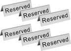 New Star Foodservice Stainless Steel Table Tent Sign, 4 x 1.5-Inch) by NewStarFoodservice