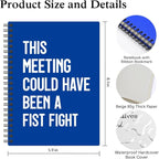 XQLZY This Meeting Could Have Been A Fist Fight Klein Blue Spiral Notebook - Image 2