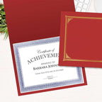Geographics Classic Linen Red Certificate Holders - Image 4