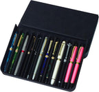 MIVLXLX PU Leather 12 Fountain Pen/Pencil Tray Case Organizer, Fashion Design - Image 9