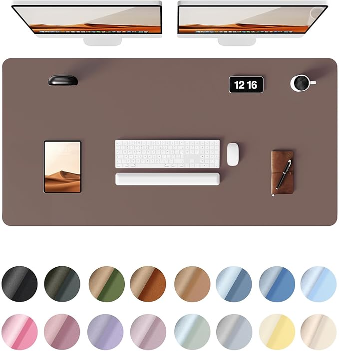 YSAGi Leather Desk Protector, Office Mat, Large Mouse Mat, Non-Slip PU Leather by YSAGi