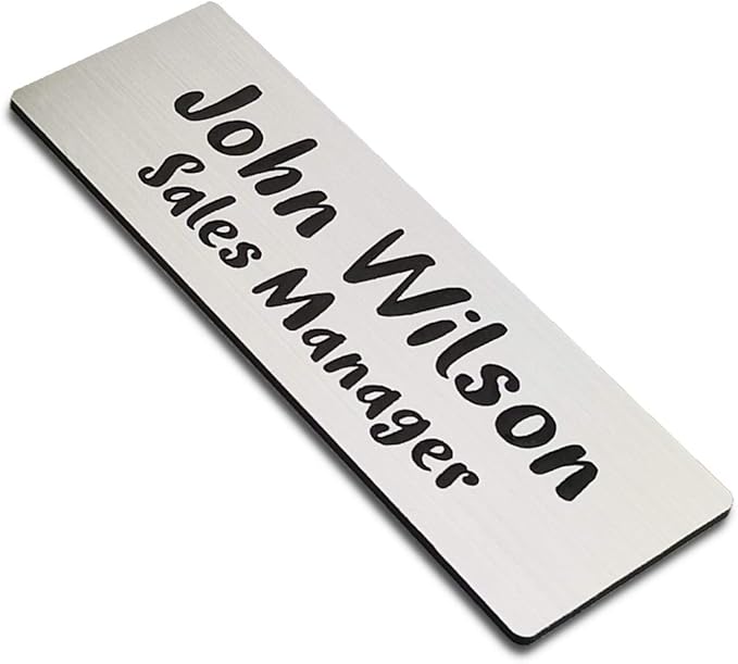 Custom Engraved Name Tag Badges by Unknown