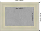 Amanti Art Silver Framed Magnetic Board 17x23 Small Vision Board - Image 2