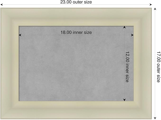 Amanti Art Silver Framed Magnetic Board 17x23 Small Vision Board - Image 2