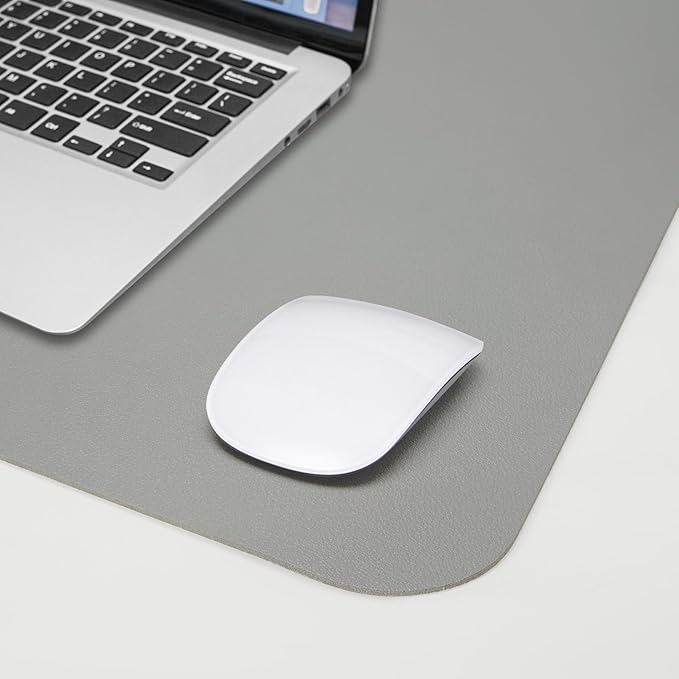 Desk Mat, 35.4" x 17" Leather Desk mat, Double-Sided Desk Pad, Desk matt - Image 5