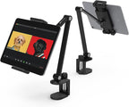 iPad Desk Mount, Adjustable Tablet Holder Clamp, 360 degree Rotation, Sturdy by Inifispce