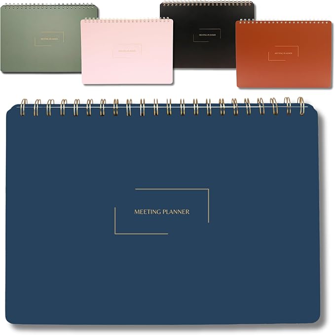 Merely Home | Meeting Notebook for Work | 8.25" x 11.75" | Project Planner | by MerelyHome