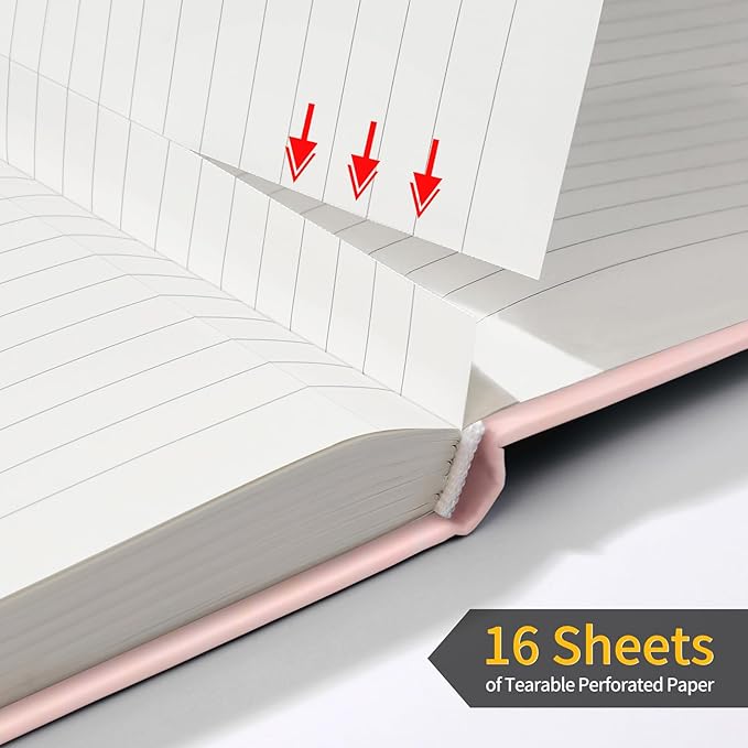 Annecy Lined Journal Notebook, Hardcover Leather Journal - Image 5
