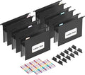 ThinkTex Extra Capacity Plastic Hanging File Folders, 6 Pack Reinforced by ThinkTex