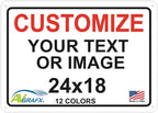 AV Grafx Custom Metal Signs, Professional, Customizable, UV Resistant, Made in by avgrafx