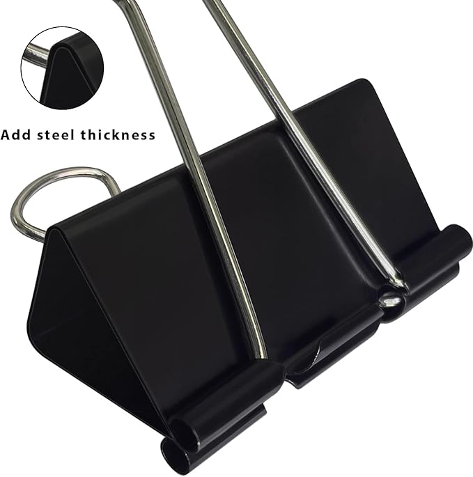 Binder Clips Assorted Sizes Paper Clamps, Meet a Variety of use Scenarios - Image 3