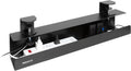 Mount-It! Under Desk Cable Management Tray – Clamp-On No-Drill Metal Cable