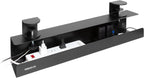 Mount-It! Under Desk Cable Management Tray – Clamp-On No-Drill Metal Cable