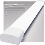 Modlicht LED Shop Light Fixture, 2FT Linkable 18W Plug in Wall Light, 5000K by Modlicht