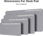 Aothia Leather Desk Pad Protector, Mouse Pad, Office Desk Mat, Non-Slip PU - Image 6