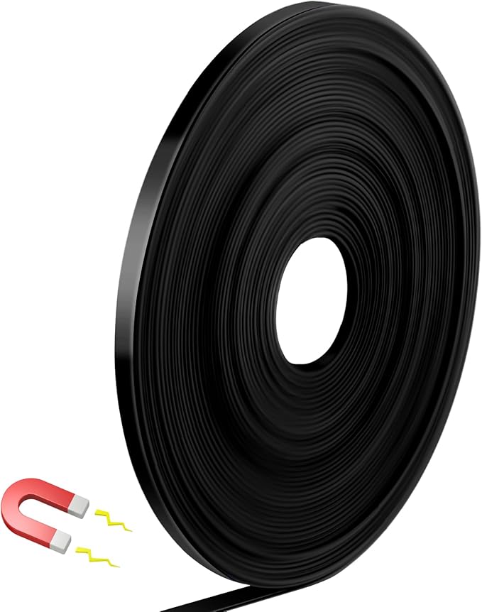 AmazingSpark Magnetic Tape Roll Thin Strips, 1/4 Inch x 33 Feet Magnetic Board by Unknown