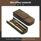 MIVLXLX Leather Triple Pen Case Pencil Pouch Holder - Image 3