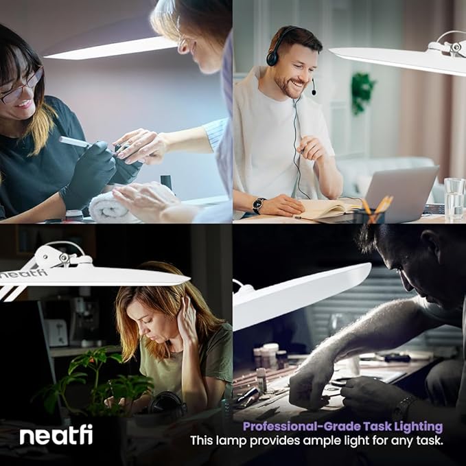 Neatfi XL 2, 200 Lumens LED Task Lamp, 4 Level Brightness, Desk Light - Image 7