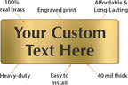 SmartSign Custom Brass Sign - Image 3