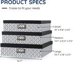 Soul & Lane Black and White Decorative Storage Boxes - Image 8