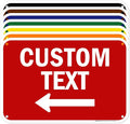 Custom Arrow, Custom Directional Sign, Left Arrow, 12x18 Inches, 55 mil thick by MySignCenter