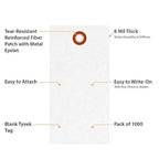 SmartSign 4.25 x 2.125 inch “White” Blank Tyvek Shipping Tags - Image 5