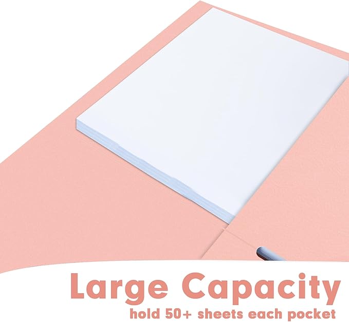 Two Pocket Folders, RAZCC 50 Pack 2 Pocket Folders Fit Letter Size Paper - Image 5
