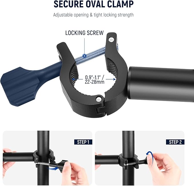 NEEWER DS001 Table Overhead Camera Mount Arm 11.8-20 inches/30-51 cm Telescopic - Image 3