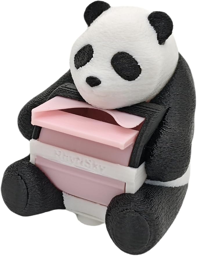 RhyNSky Panda Manual Sticker Dispenser Postage Stamp Roll Dispenser Holder by RhyNSky