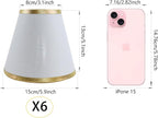 TAaMTYH small lamp shade chandelier shades set of 6，Fabric Lampshade - Image 2