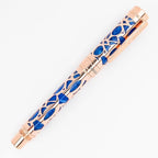 Conklin Endura Deco Crest Fountain Pen in Blue, Medium Nib, Premium Writing - Image 6