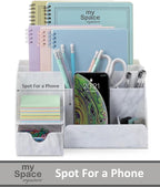 My Space Organizers Marble Desk Organizer - Image 2