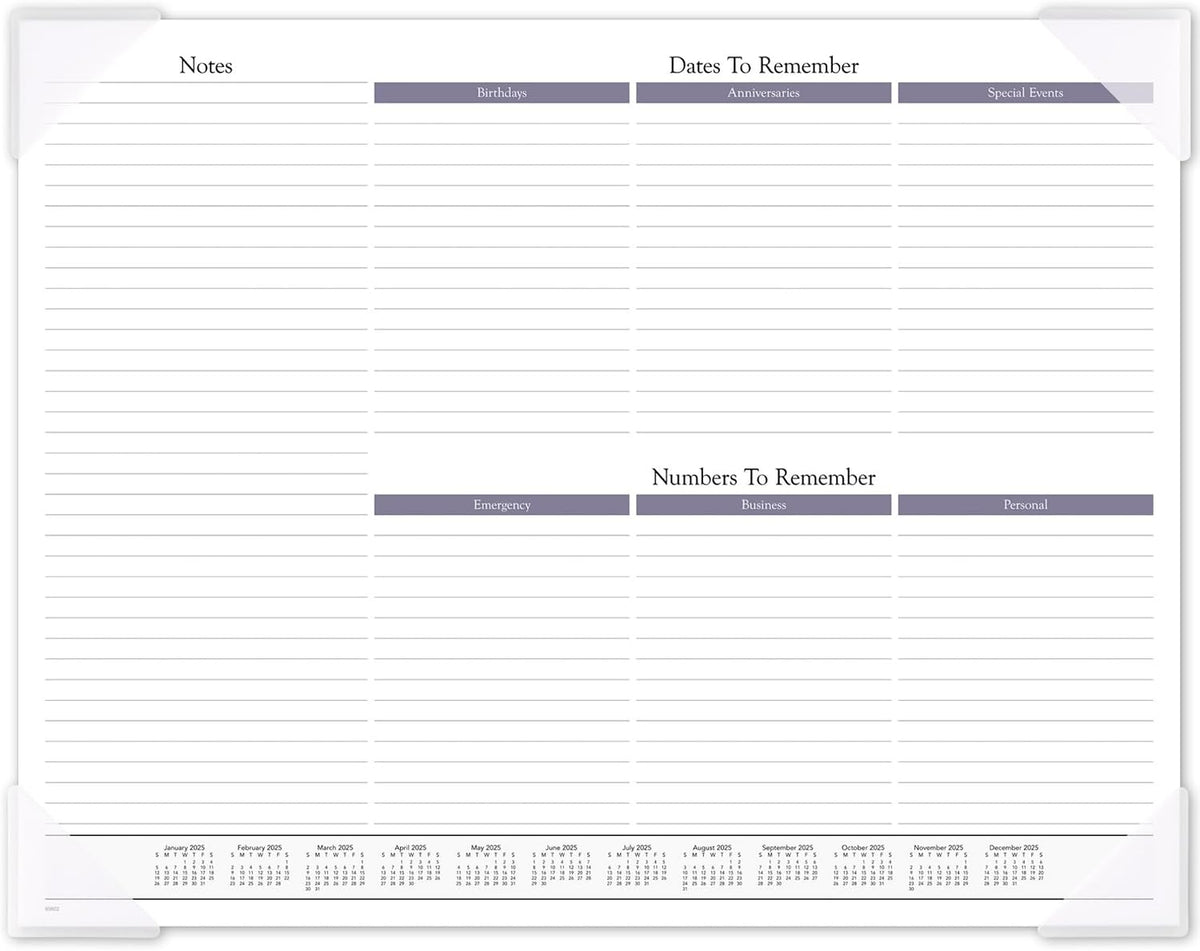 2025 AT-A-GLANCE® Panoramic Landscape Monthly Desk Pad, 21-3/4" x 17&quo...