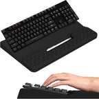 Ergonomic Keyboard Stand with Soft Memory Foam Wrist Rest for Office | Computer Keyboard Pad with Wrist Support,Keyboard Riser Holder Lift Tray,Desk Wrist Pad for Home, School - Black