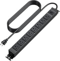 HHSOET Metal 360° Rotating Mountable Power Strip, 8 Outlet Gaming Table Mounted by HHSOET
