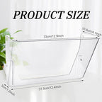 Tenceur 12 Pcs Plastic Single Pocket Wall Mount File Holder - Image 2