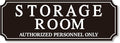 Storage Room Door Sign for Business and Home, Self-Adhesive Durable Modern by LUHIMO