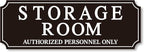 Storage Room Door Sign for Business and Home, Self-Adhesive Durable Modern by LUHIMO
