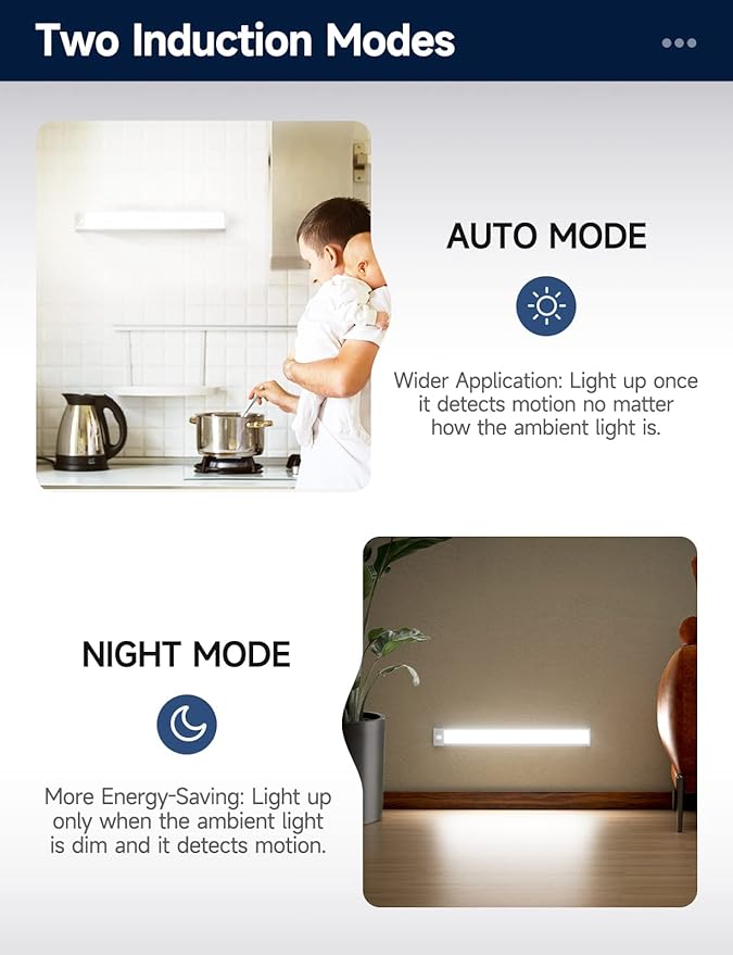 Under Cabinet Lights, Rechargeable battery operated lighting, Wireless Motion - Image 2